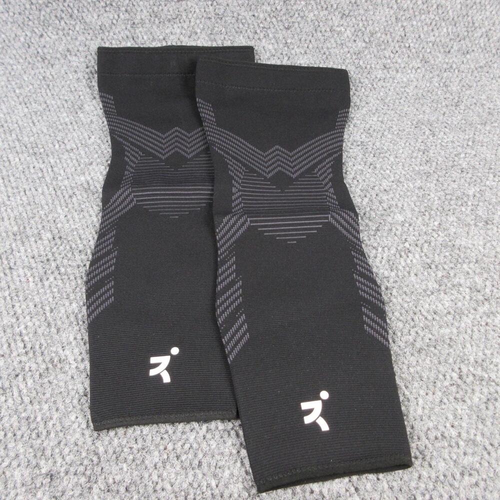 HYED Calf Compression Sleeve Unisex 2XL Black Striped Elastane/Spandex Pair NWT